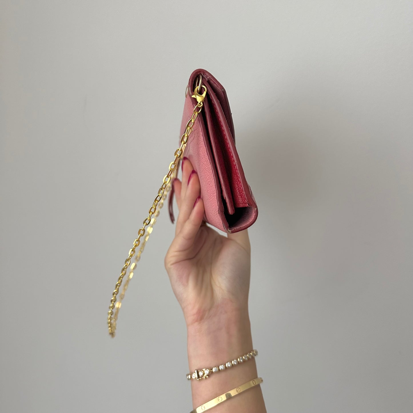 Miu Miu Love Letter Pink Wallet w/ Box