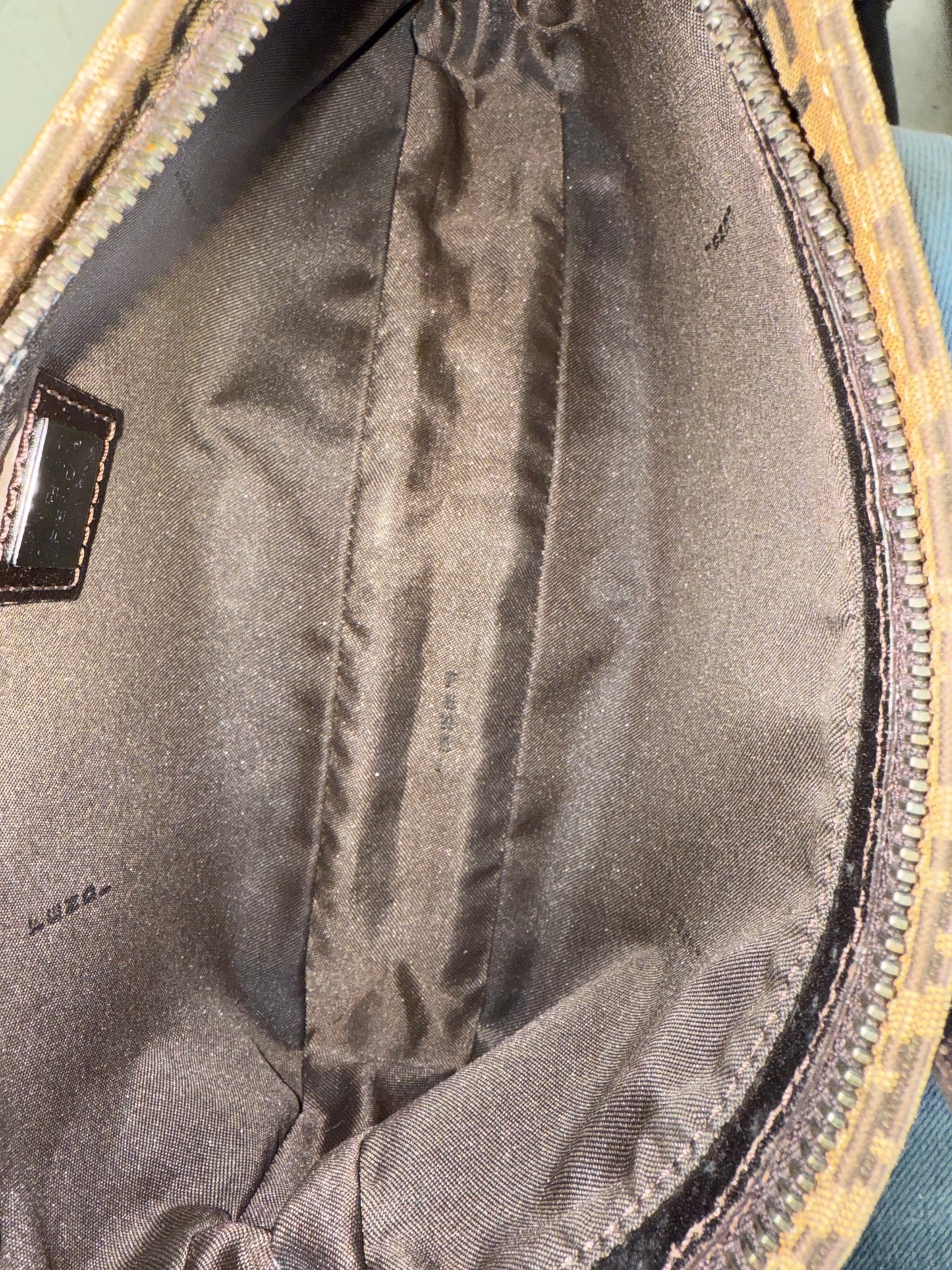 Fendi Brown Zucchino Classic Pochette