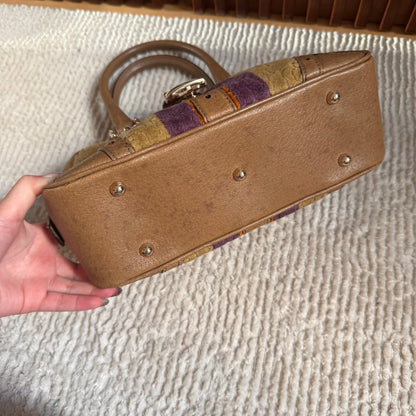 RARE Gucci Velvet Horsebit Buckle Top Handle Bag
