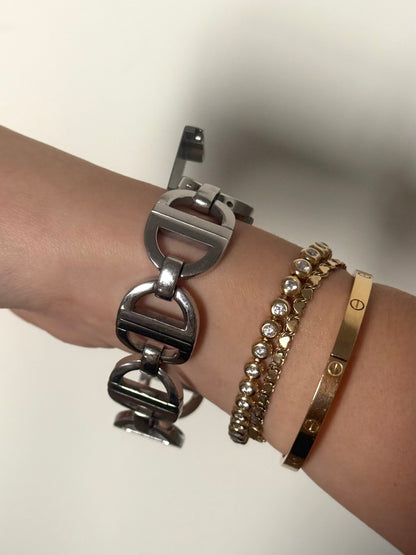 RARE Christian Dior Silver Pandiora Peek A Boo Watch