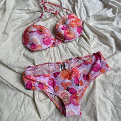 Galliano Pink & Orange Fruits Bikini