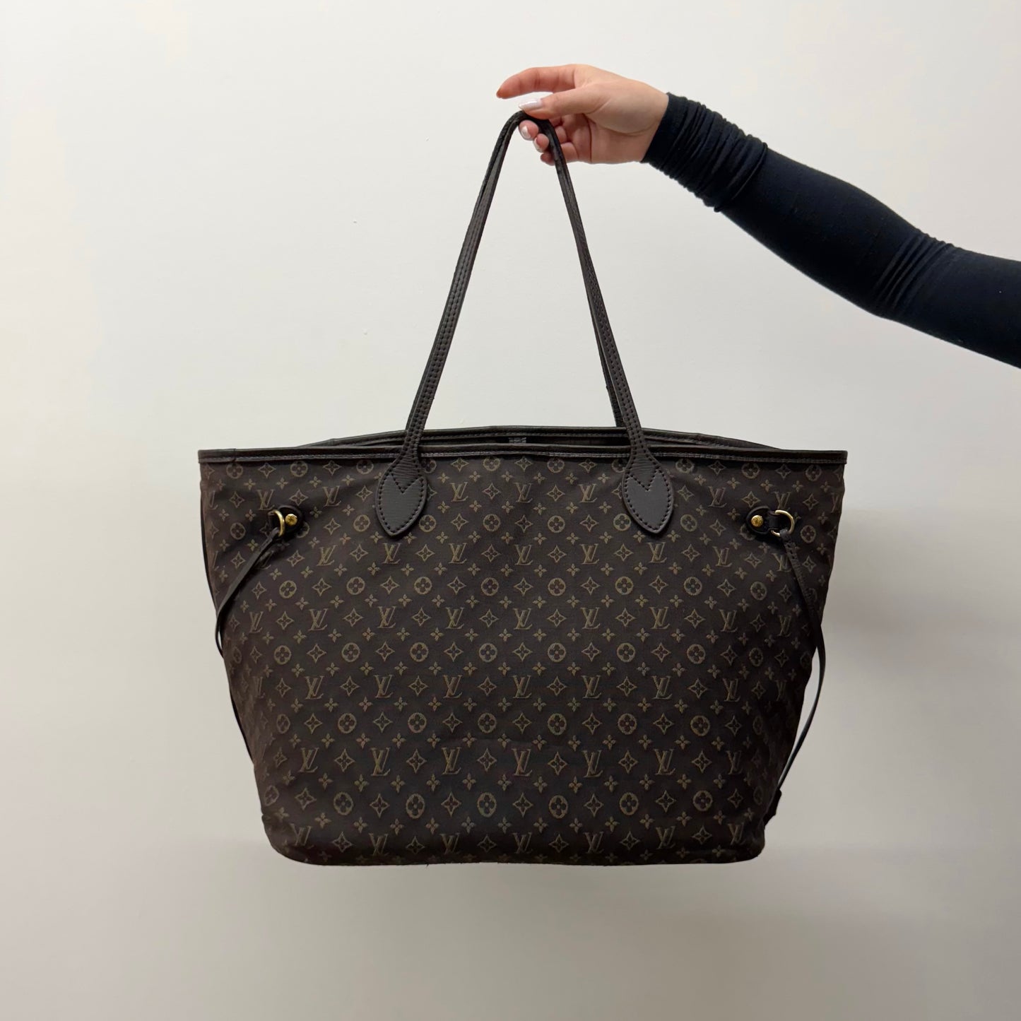 Louis Vuitton Neverfull Tote Monogram Idylle MM Brown Shoulder Bag