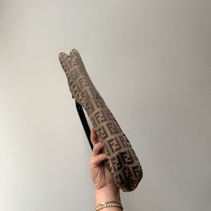 Fendi Brown Zucchino Classic Pochette