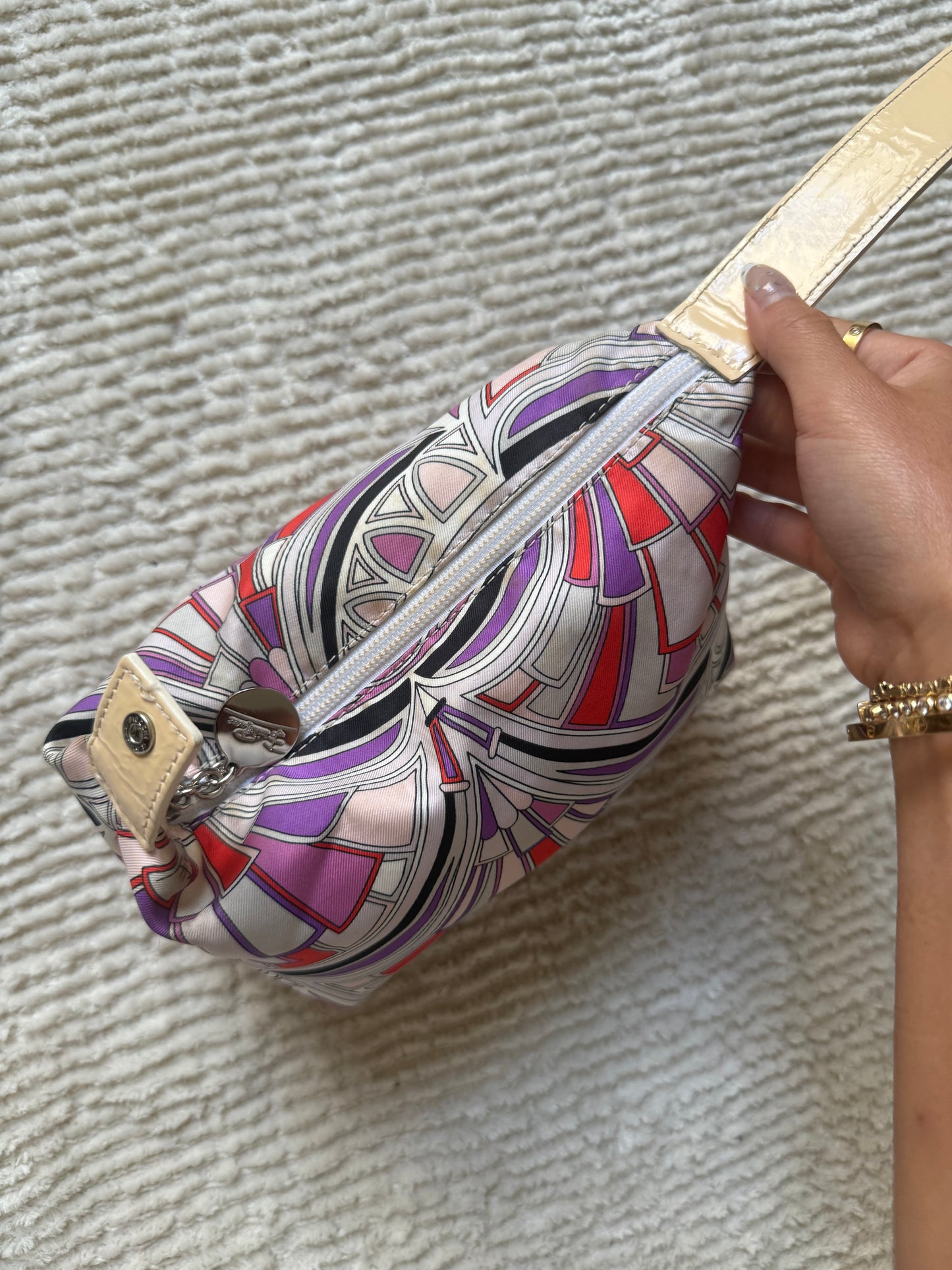 RARE Emilio Pucci Micro Mini Multicolor Print Bag