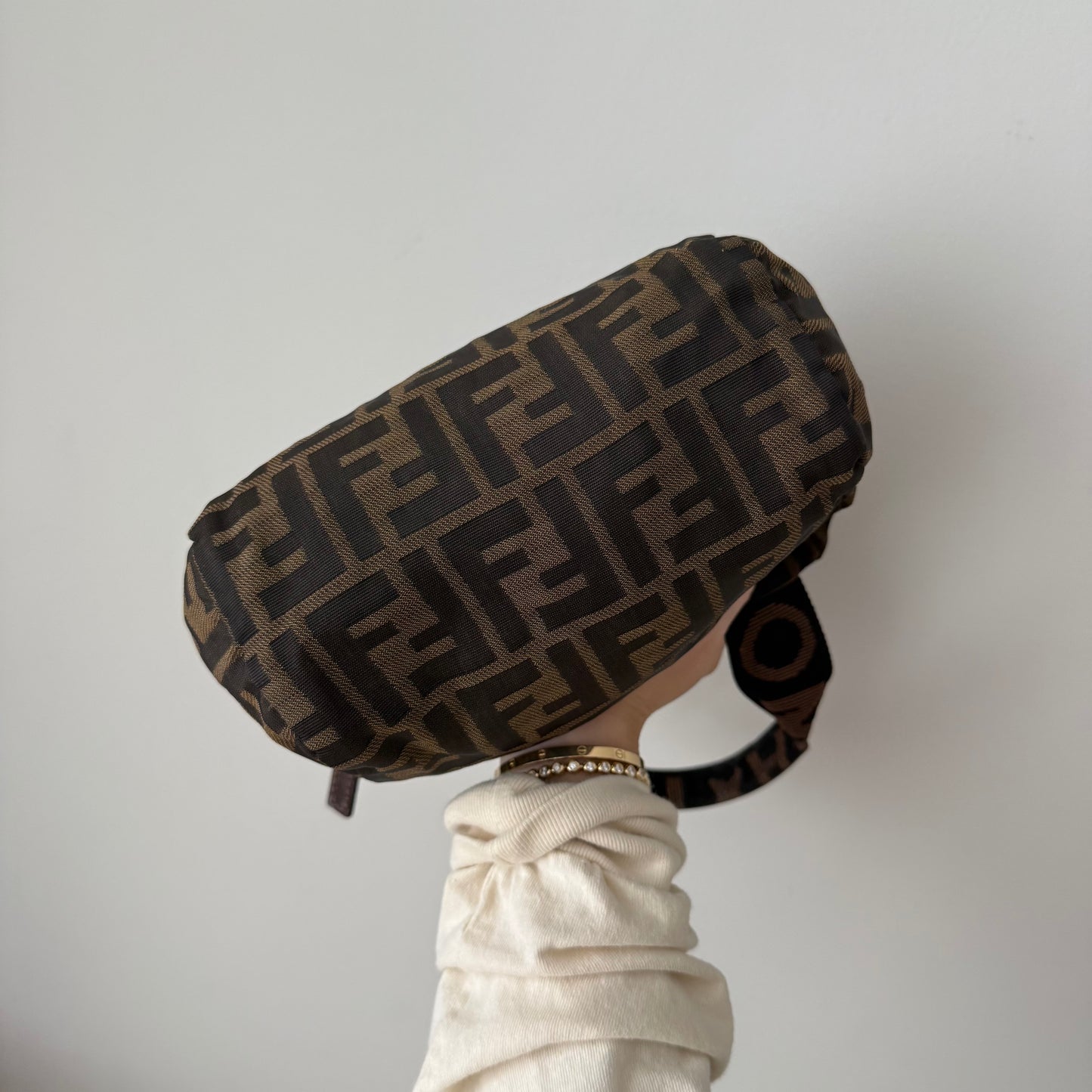 Fendi Brown Monogram Top Handle Mini Bag