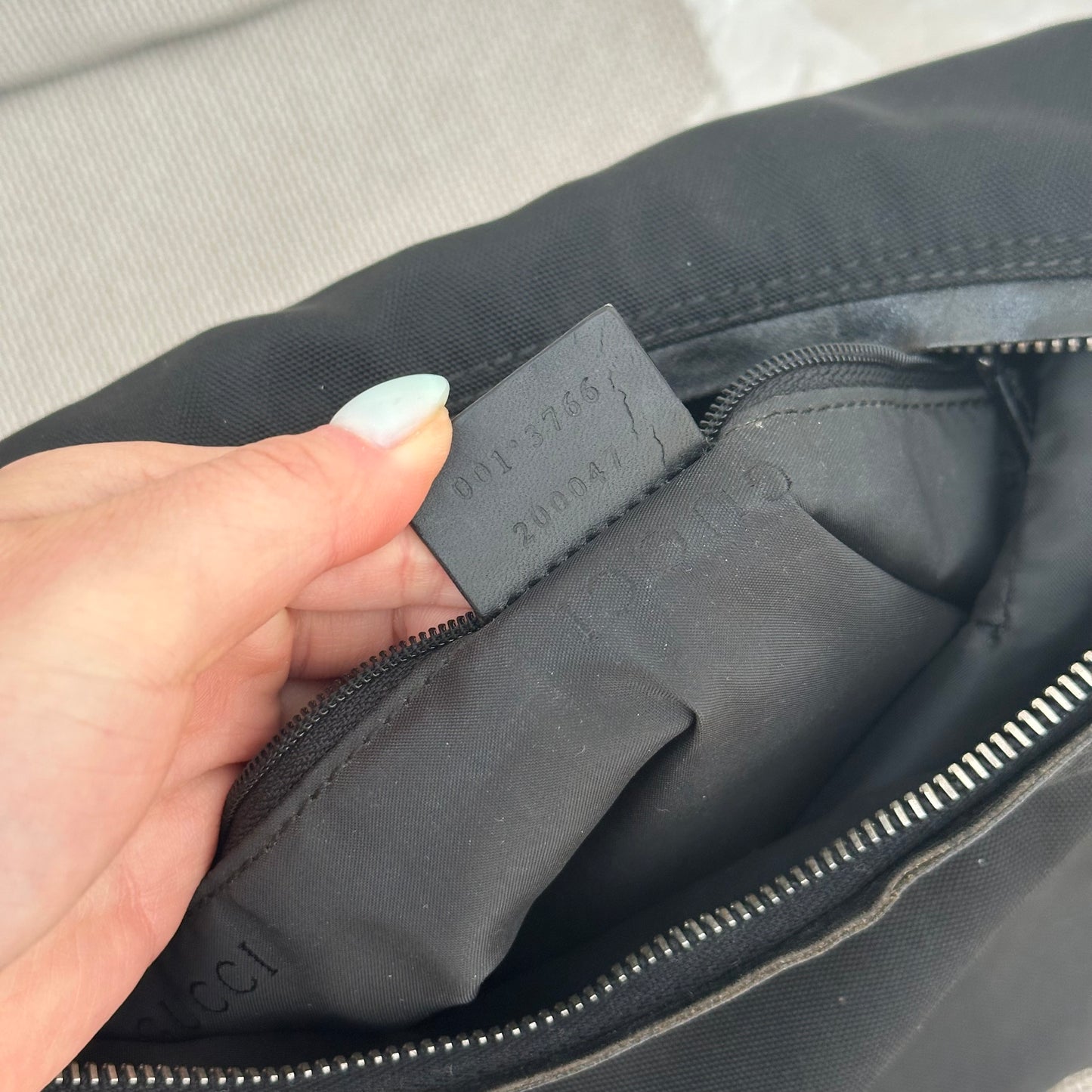 Gucci Black Nylon Classic Shoulder Bag