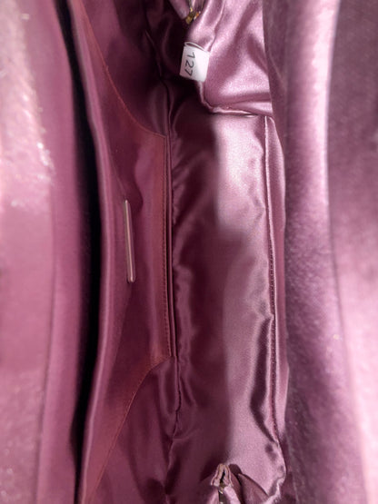 RARE Prada Purple Lizard Kiss Lock Evening Bag