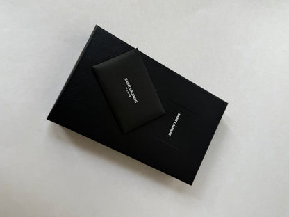 YSL Black & Gold Kate Wallet On Chain w/ Box