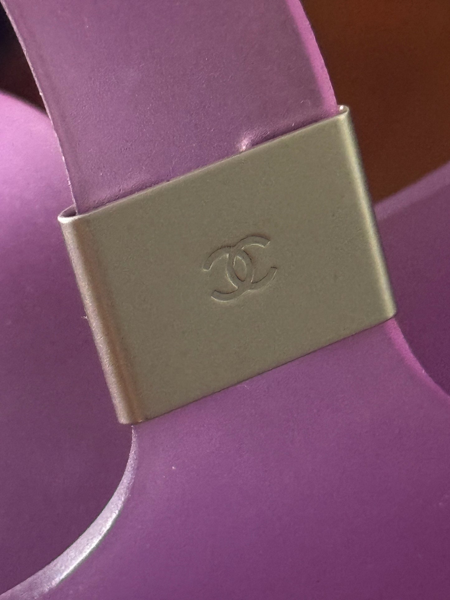 RARE Chanel Purple Jelly Shoulder Tote